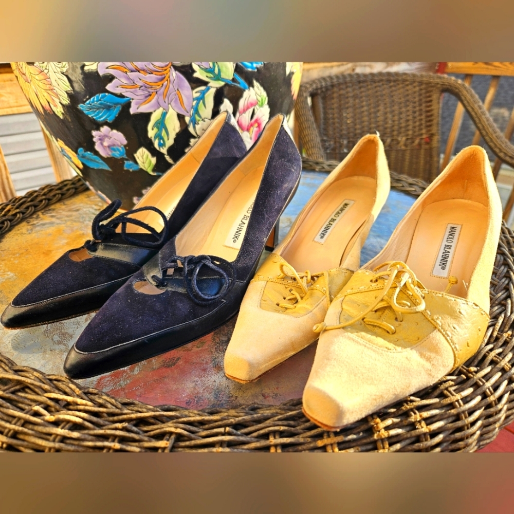 2pr MANOLO BLAHNIK Shoes-7